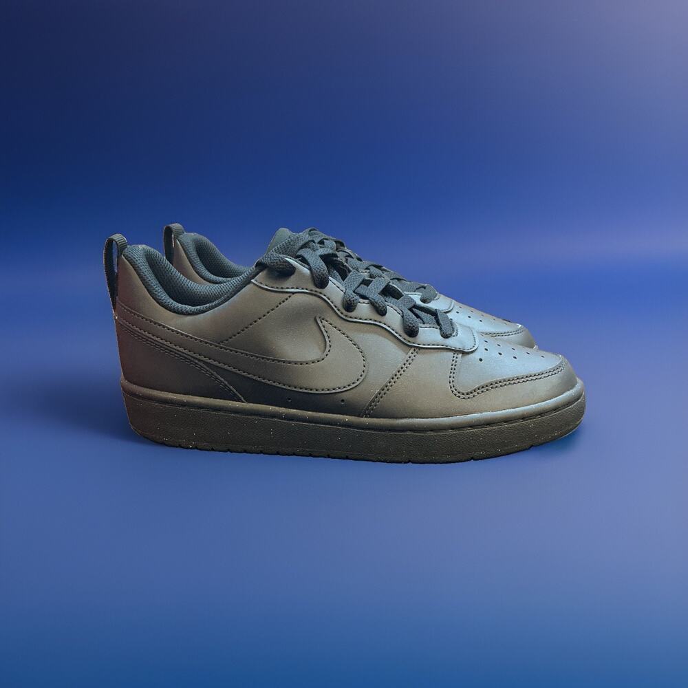 Size 6.5 YNike Court Borough Low Recraft Shoes Lace Up Sneakers DV5456-002 Black
